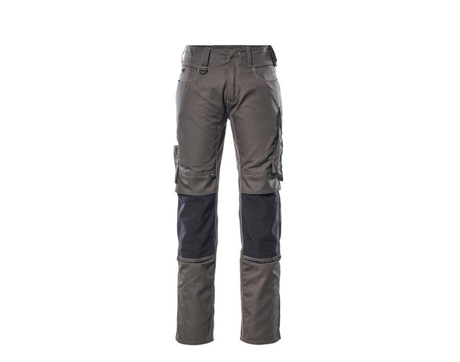 Pantaloni con tasche porta-ginocchiere UNIQUE antracite scuro/nero