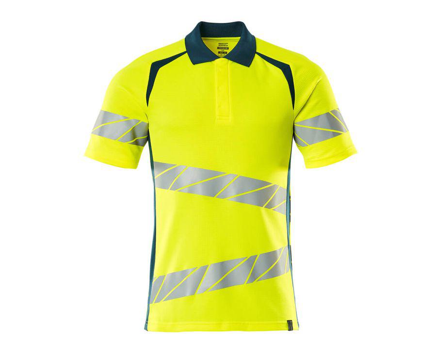 Polo ACCELERATE SAFE hi-vis giallo/petrolio scuro