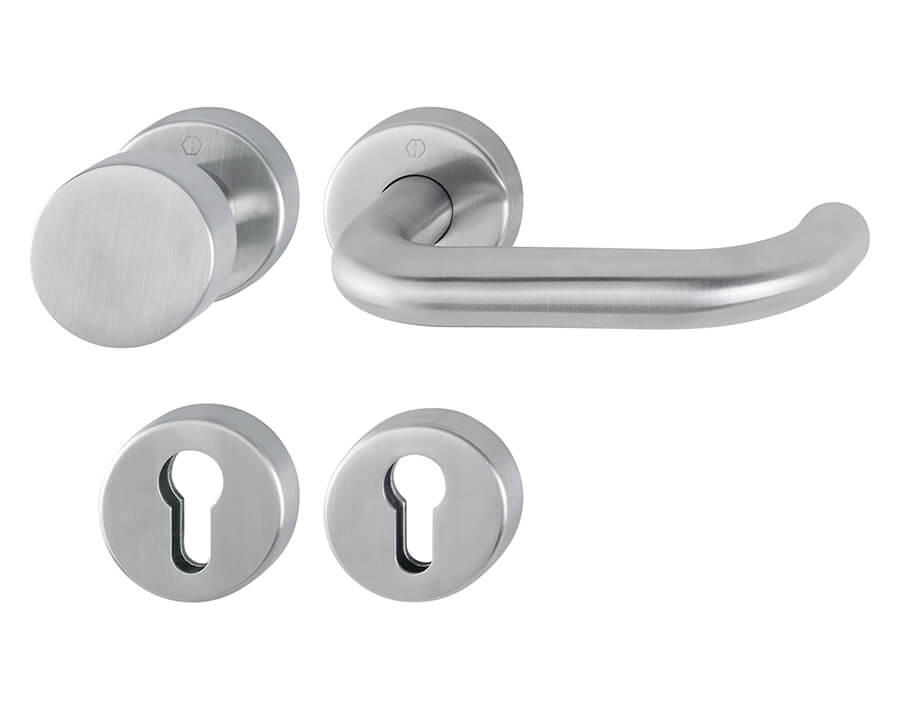 Guarnitura tagliafuoco cambio con rosetta e bocchetta per porte d’ingresso serie Paris mod. FS-E58/42H/42HS/138 