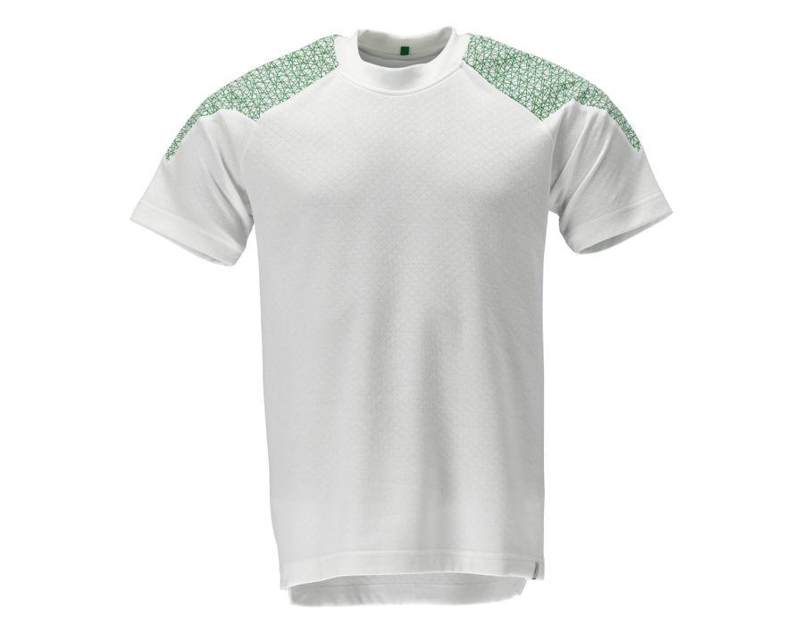 Maglietta, a maniche corte FOOD & CARE bianco/verde prato