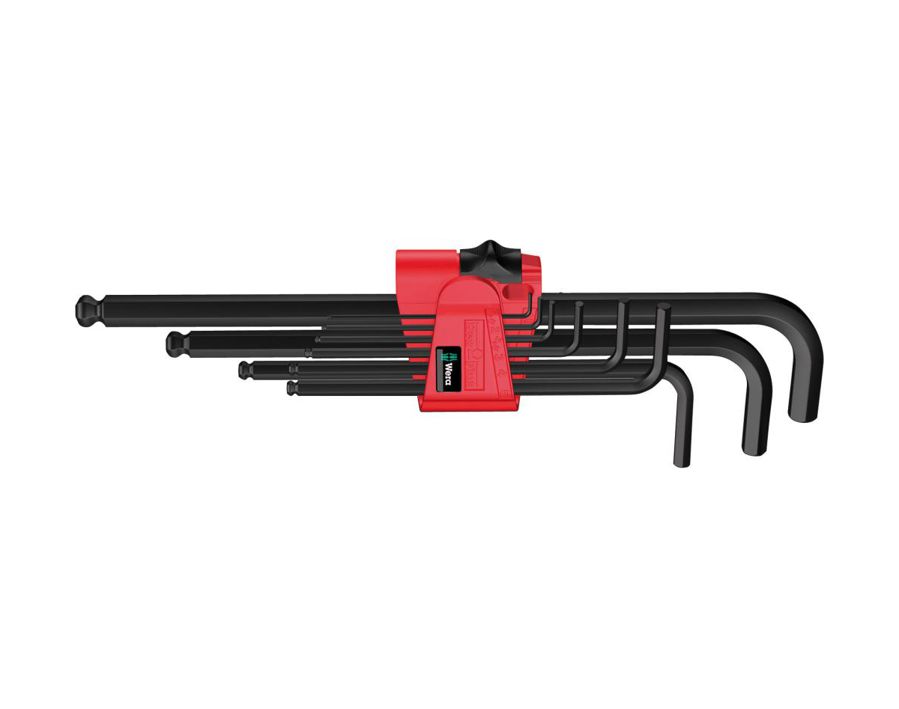 Winkelschraubendreher-Satz für Sechskant mit Kugelkopf, lang, Klinge BlackLaser