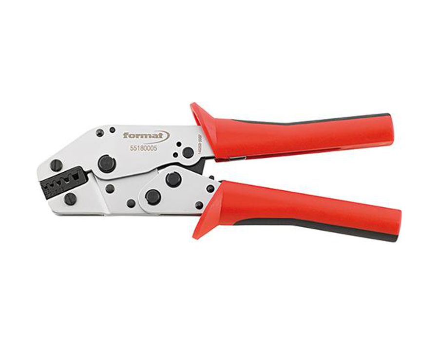 Crimpzange mit fünf Crimpzonen für Aderendhülsen
