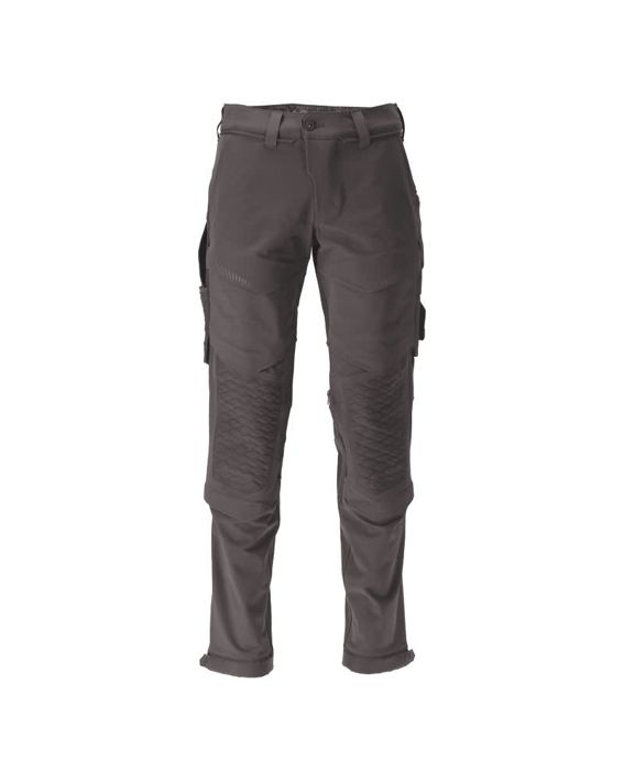 Pantaloni con tasche porta-ginocchiere CUSTOMIZED grigio pietra