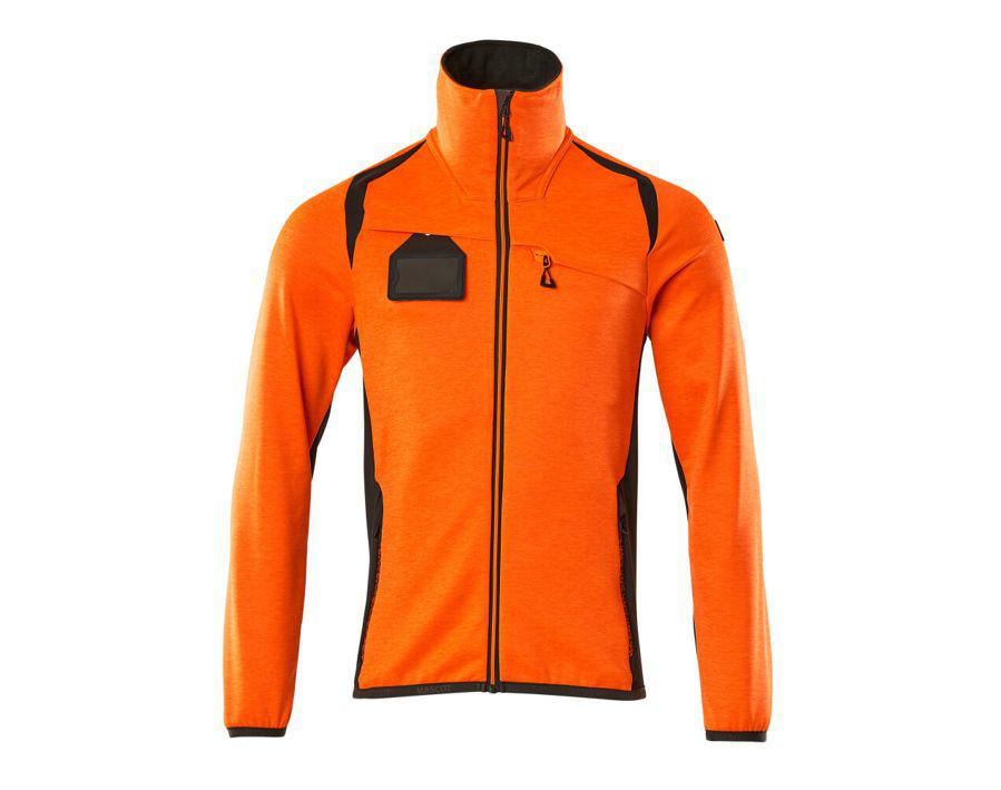 Maglione in pile con chiusura lampo ACCELERATE SAFE hi-vis arancio/antracite scuro