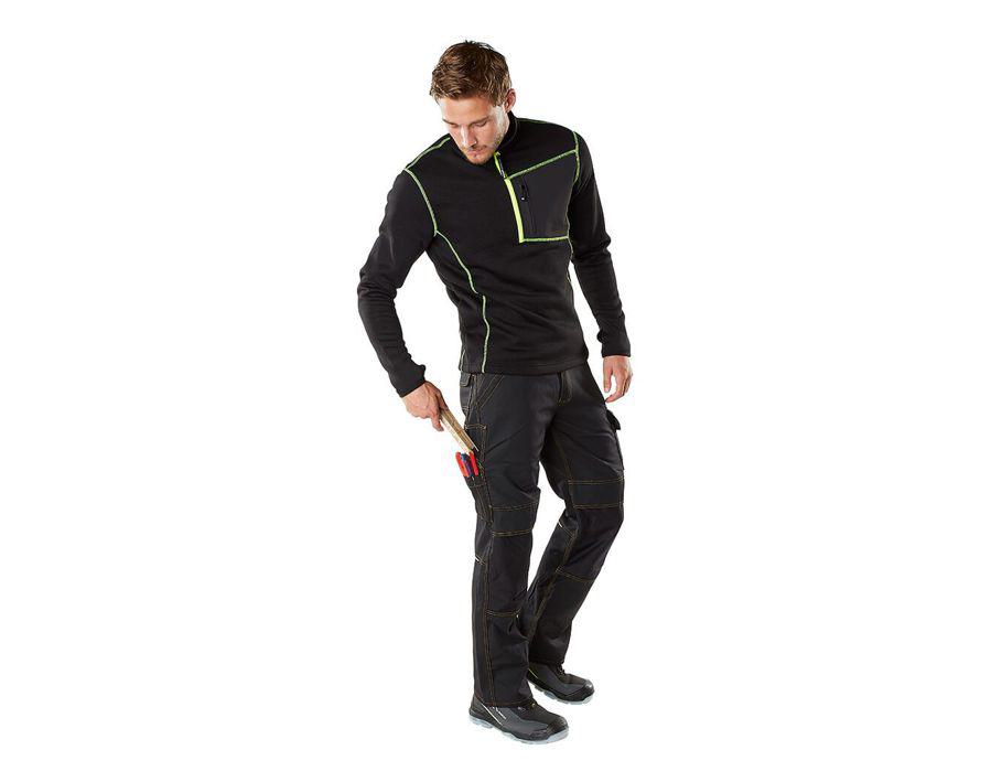 Pantaloni con tasche porta-ginocchiere YOUNG nero