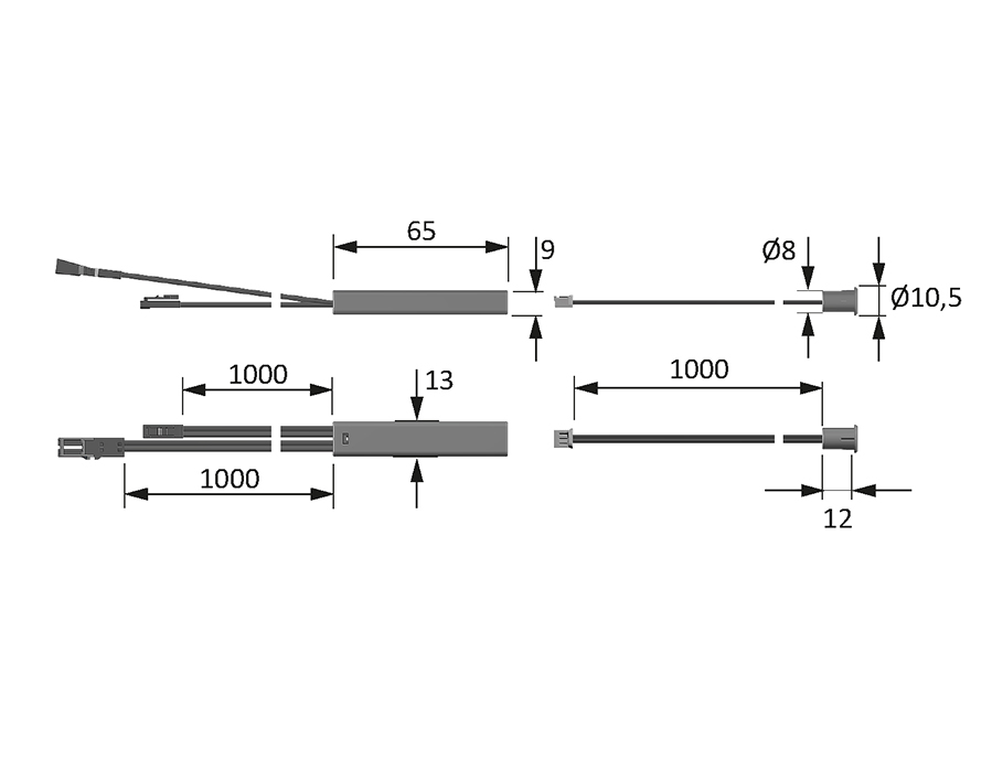Interruttore a contatto IR 
