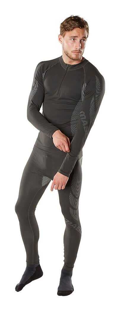 Sottomaglia tecnica CROSSOVER antracite scuro