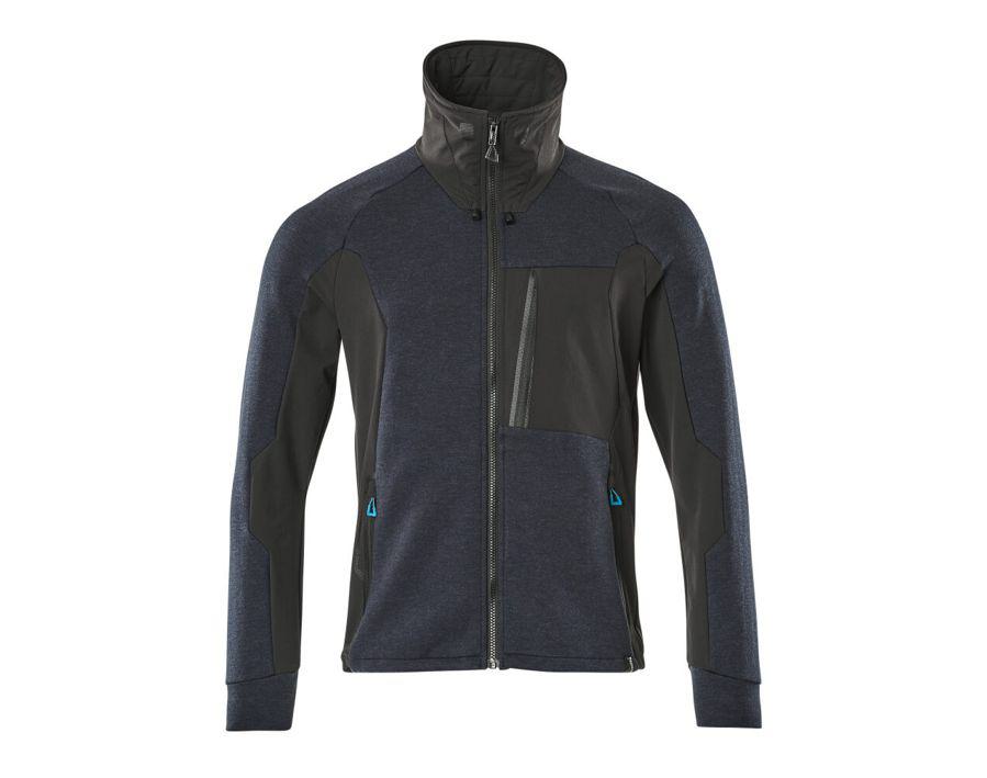 Felpa con chiusura lampo ADVANCED blu navy scuro/nero
