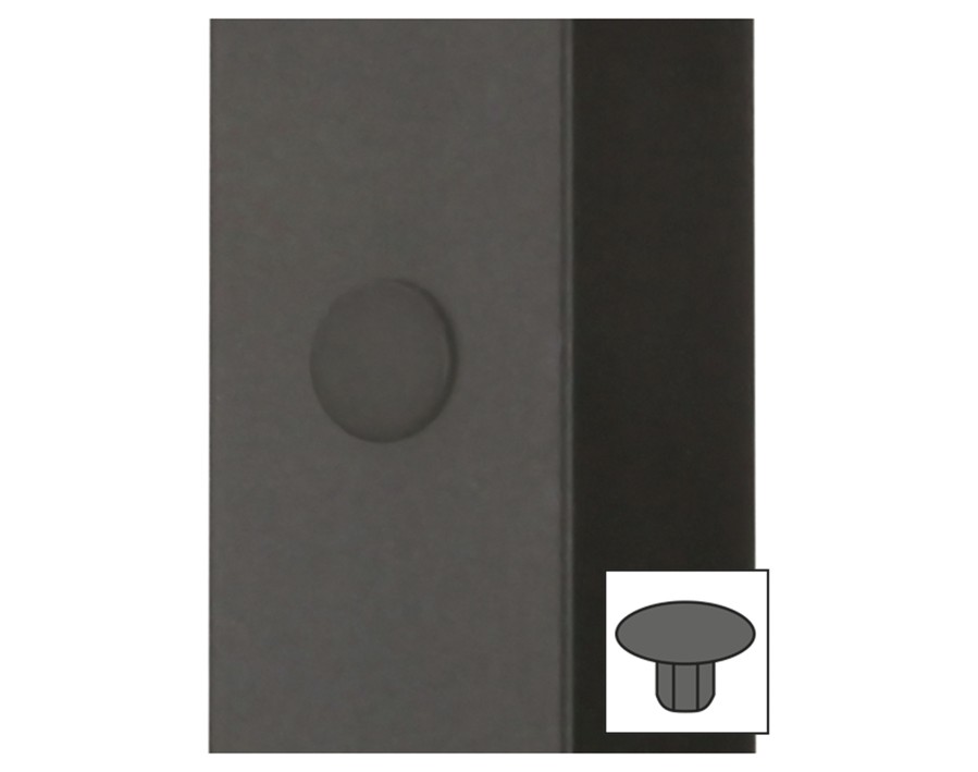 Cadro Placca di copertura per perno filettato M5 nero