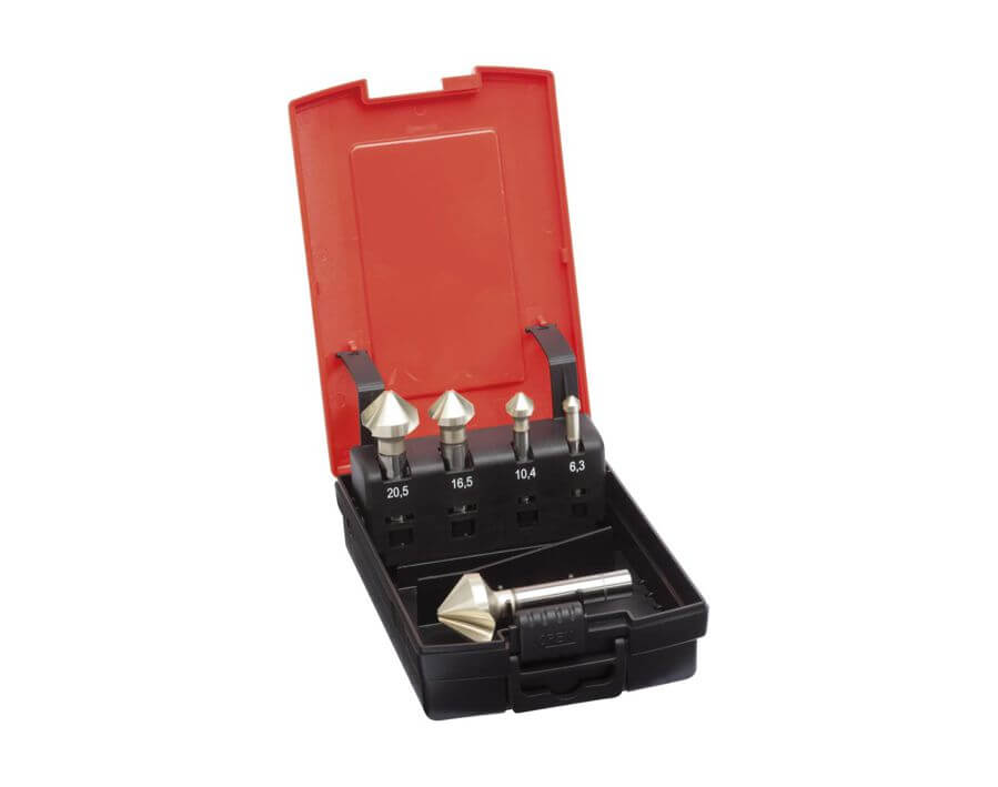 Kegel- und Entgratsenker mit ungleicher Teilung