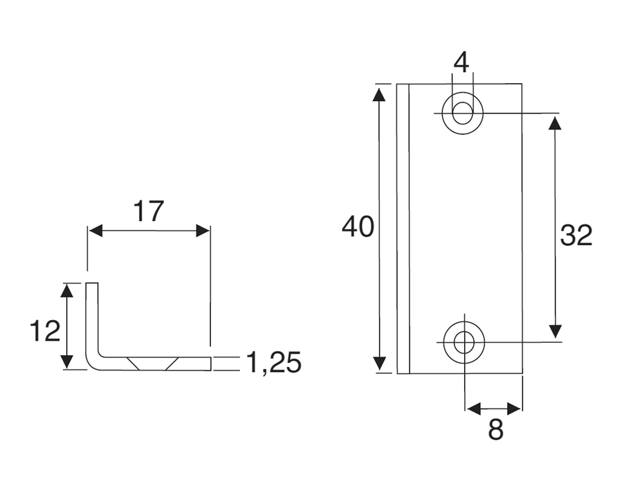 Kit per serrature per asta profilata Ø 6 mm