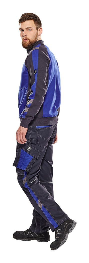 Felpa con chiusura lampo UNIQUE blu royal/blu navy scuro