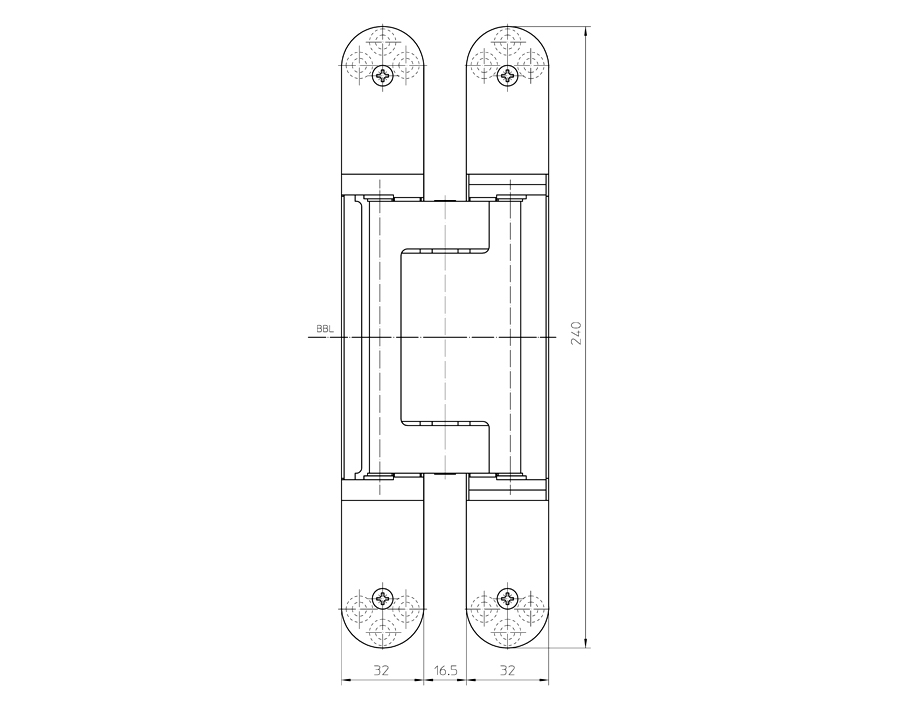 Cerniera TECTUS TE 640 3D 