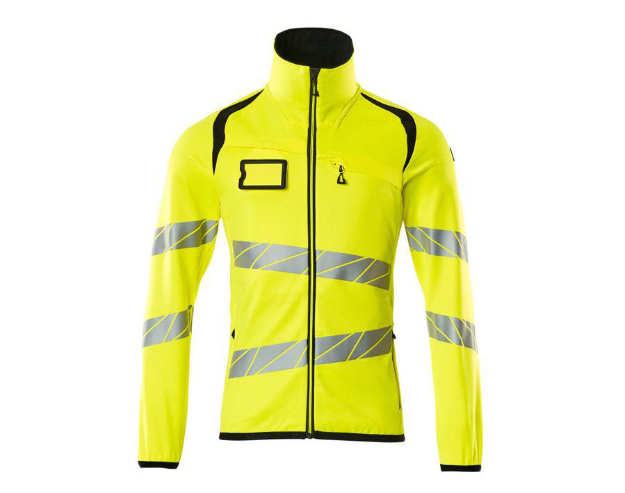 Maglione in pile con chiusura lampo ACCELERATE SAFE hi-vis giallo/nero