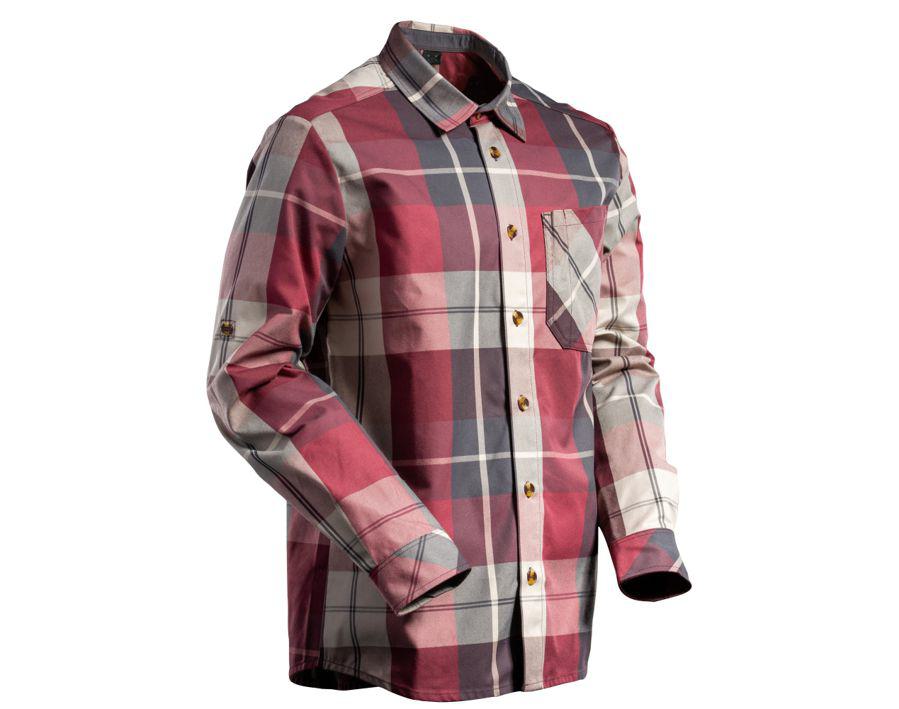 Camicia CUSTOMIZED a quadri bordeaux