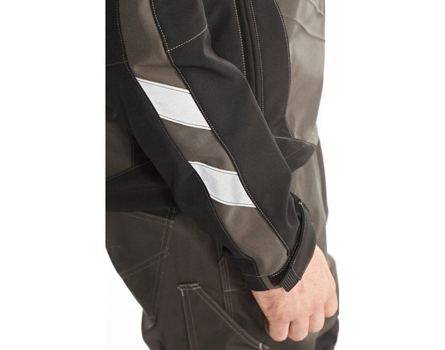 Giacca Softshell UNIQUE kakichiaro/nero