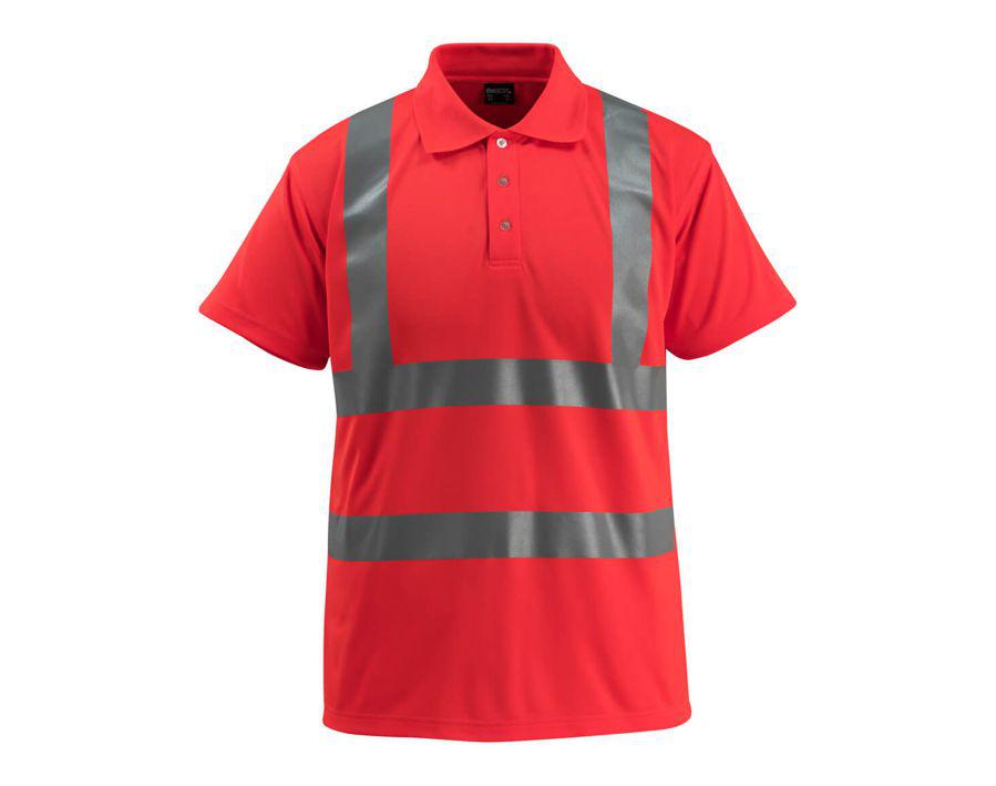 Polo SAFE LIGHT hi-vis rosso