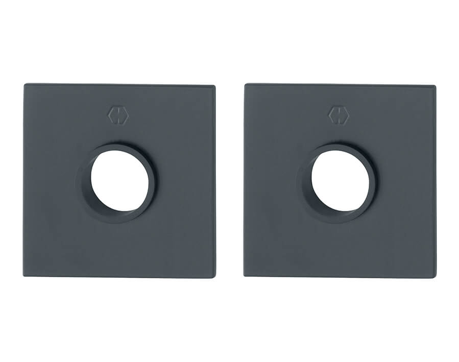 Coppia rosette piatte Quadro RapidoPlus per porte interne E848N