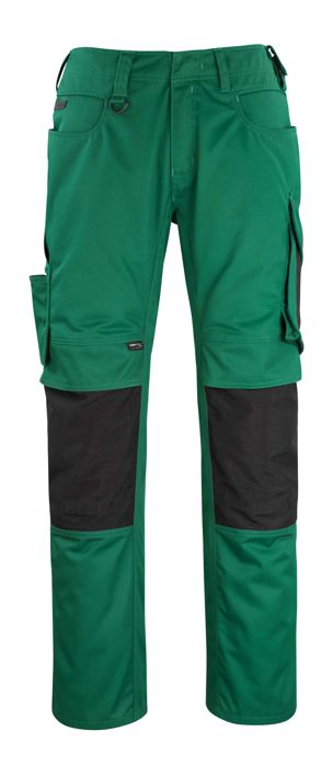 Pantaloni con tasche porta-ginocchiere UNIQUE verde/nero