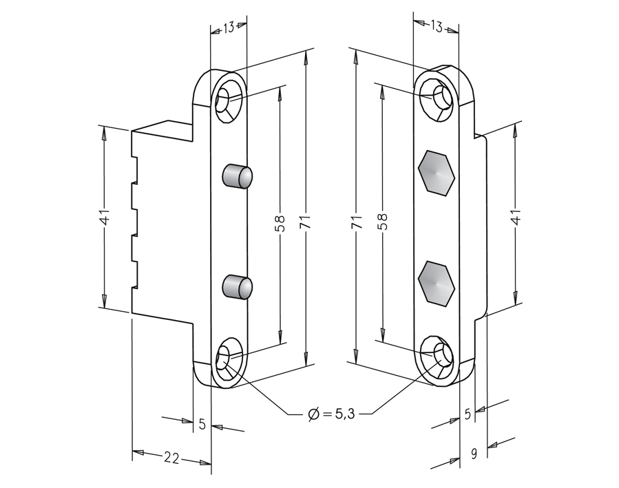Trasmettitore di corrente a 2 poli 10305