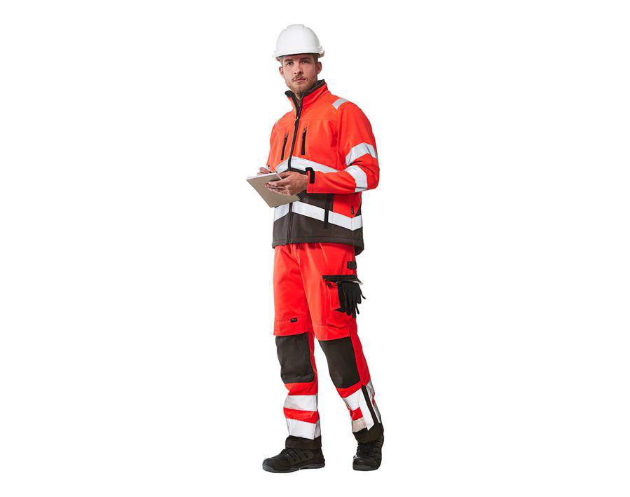 Pantaloni con tasche porta-ginocchiere SAFE SUPREME hi-vis arancio/antracite scuro