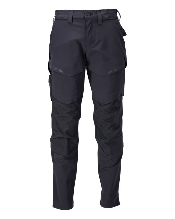 Pantaloni con tasche porta-ginocchiere CUSTOMIZED blu navy scuro