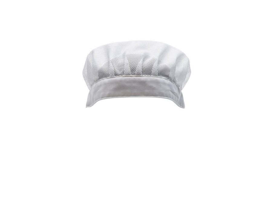 Berretto con retina FOOD & CARE bianco