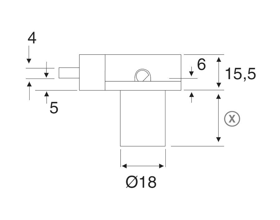 Serratura da avvitare