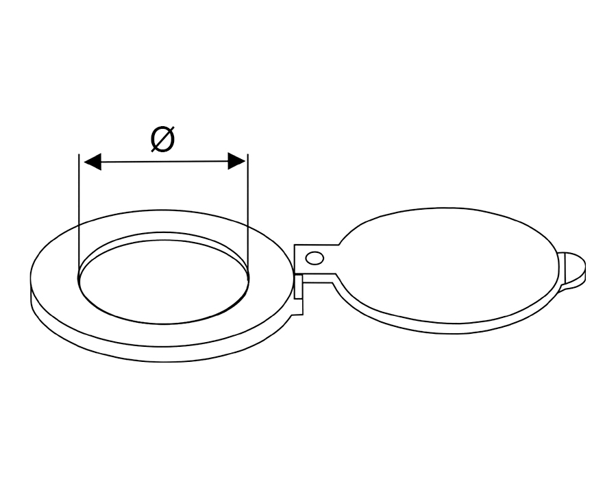 Coperchio per spioncino