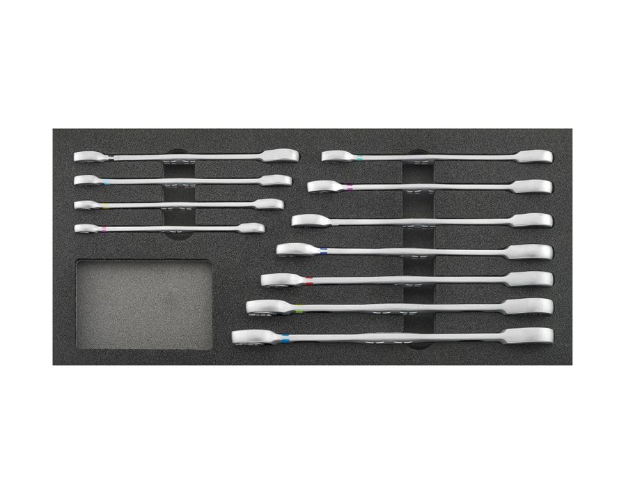 Werkzeugmodul Maulschlüssel mit Ringratsche, 11-teilig, Modul 1/3