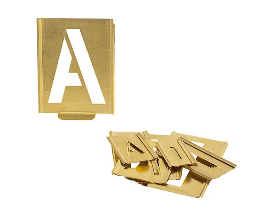 Signierschablone, A–Z