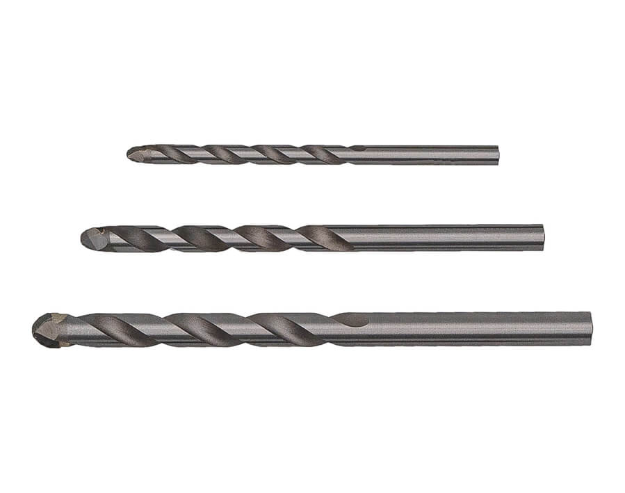 Set di punte per calcestruzzo da 3 pezzi