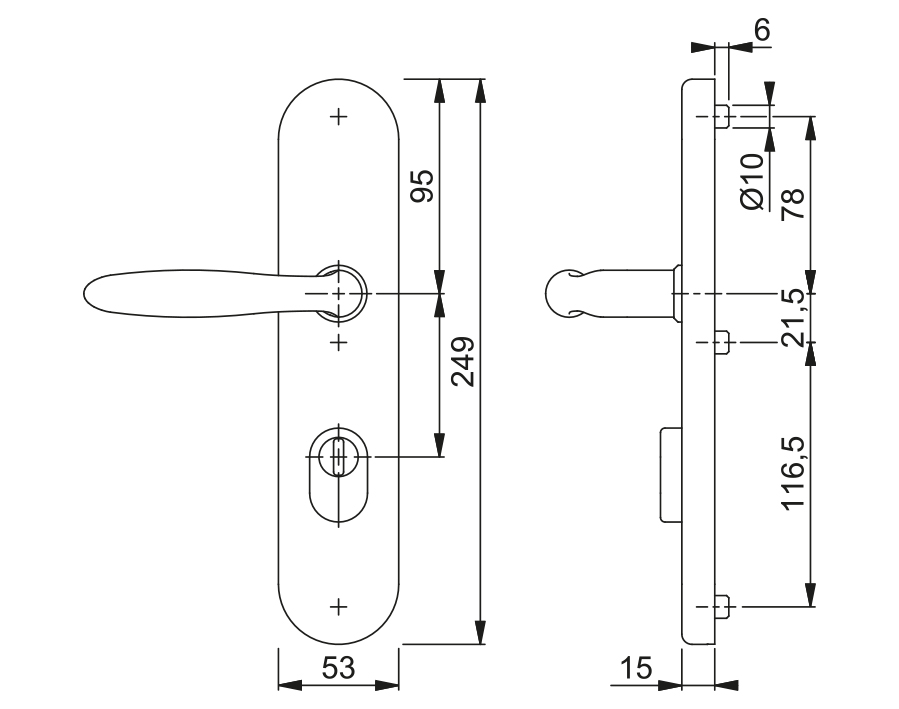 Guarnitura di sicurezza serie Verona E1800Z/3332ZA/3310 