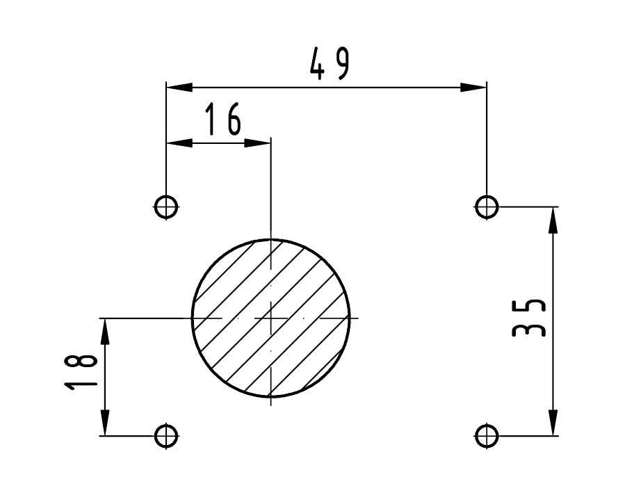 Serratura da avvitare con varianti di chiusura 
