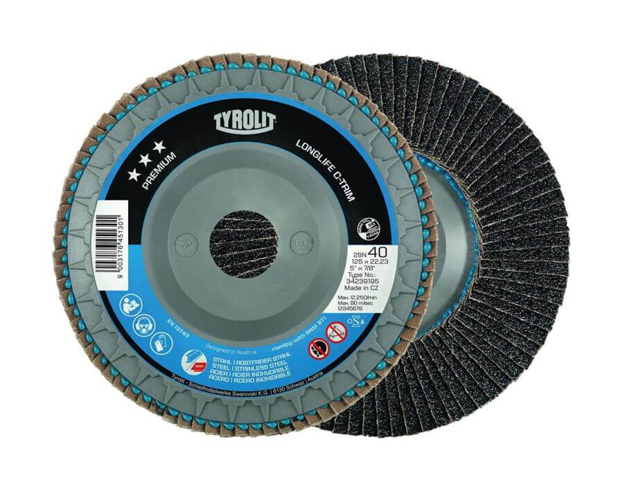 Fächerschleifscheibe, Zirkonkorund, trimmbar