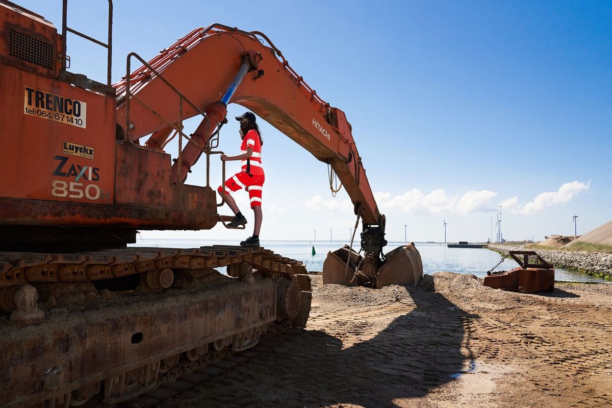 Bermuda ACCELERATE SAFE hi-vis rosso