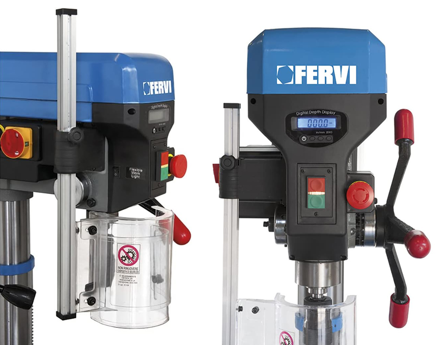 Trapano da banco con trasmissione a cinghia 