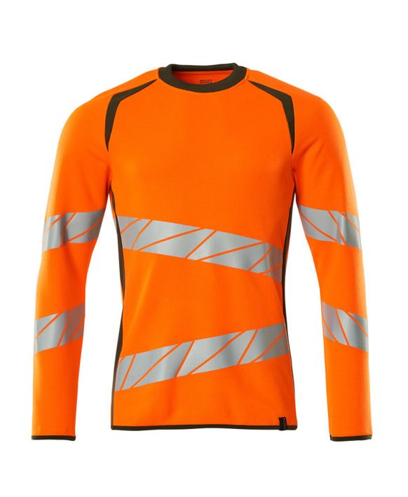 Felpa ACCELERATE SAFE hi-vis arancio/verde muschio