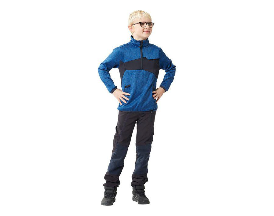 Maglione in pile da bambino ACCELERATE verde prato/verde