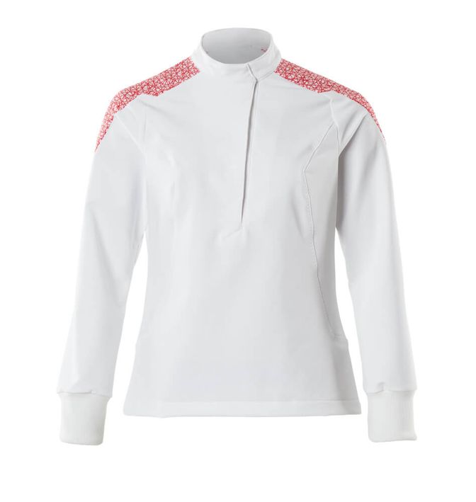 Casacca FOOD & CARE bianco/rosso