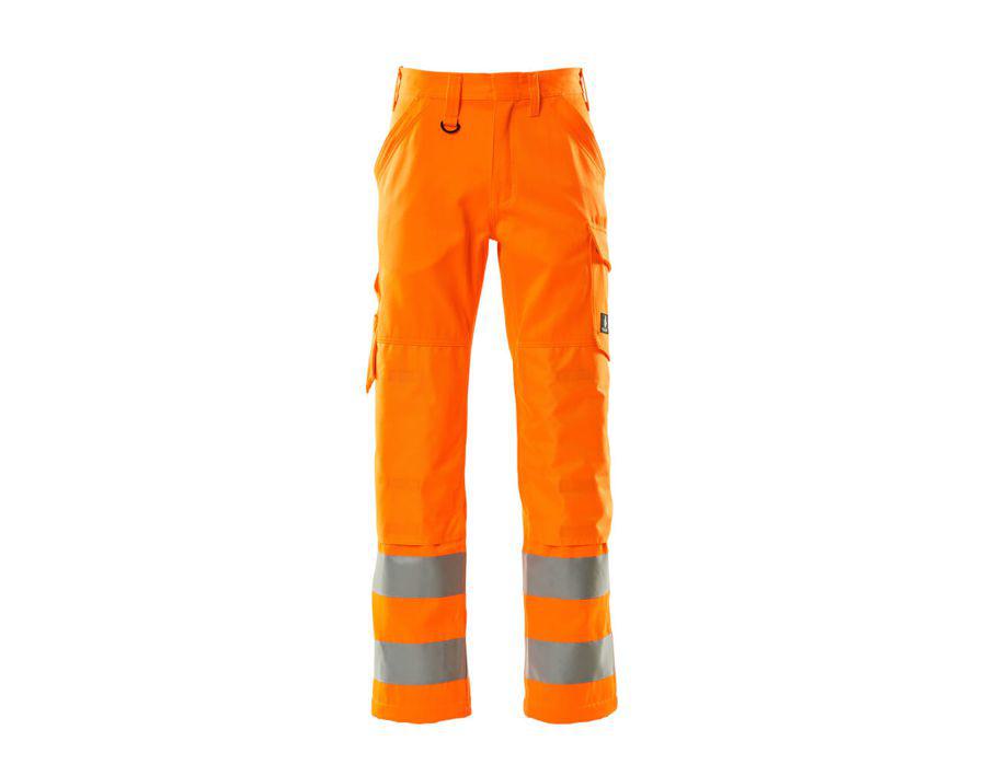 Pantaloni con tasche porta-ginocchiere SAFE LIGHT hi-vis arancio