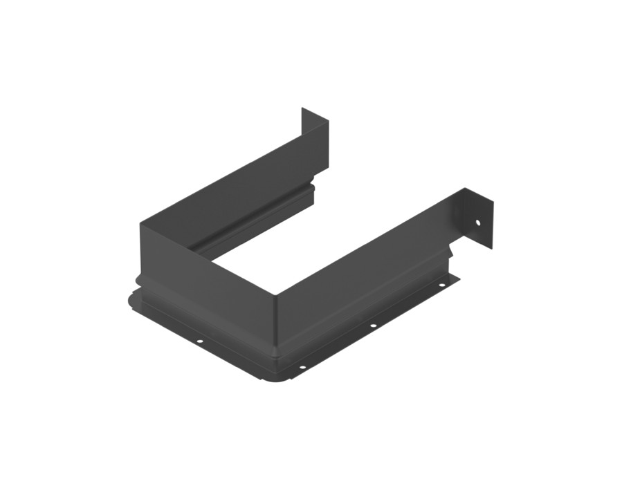 Protezione in metallo per foro sifone - rettangolare