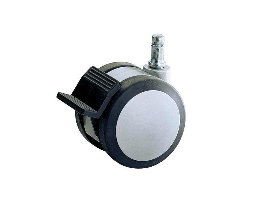 Rotella con perno premontato per paraspigoli con fermo