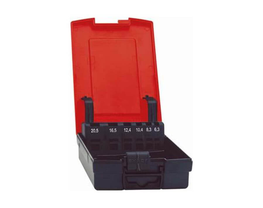 Kunststoffkassette für Kegel- und Entgratsenker, leer