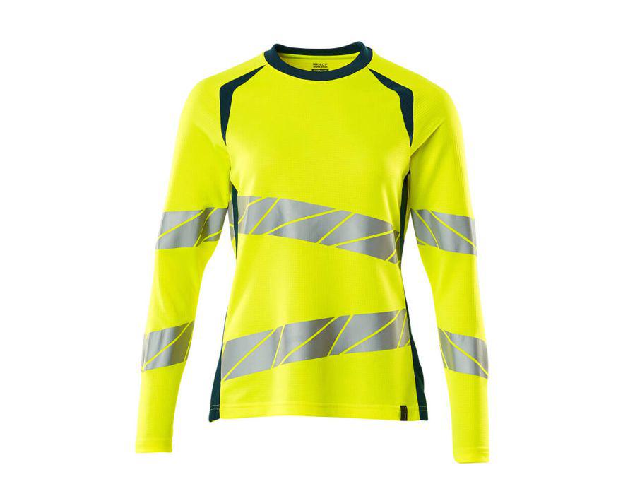 Maglietta, a maniche lunghe ACCELERATE SAFE hi-vis giallo/petrolio scuro