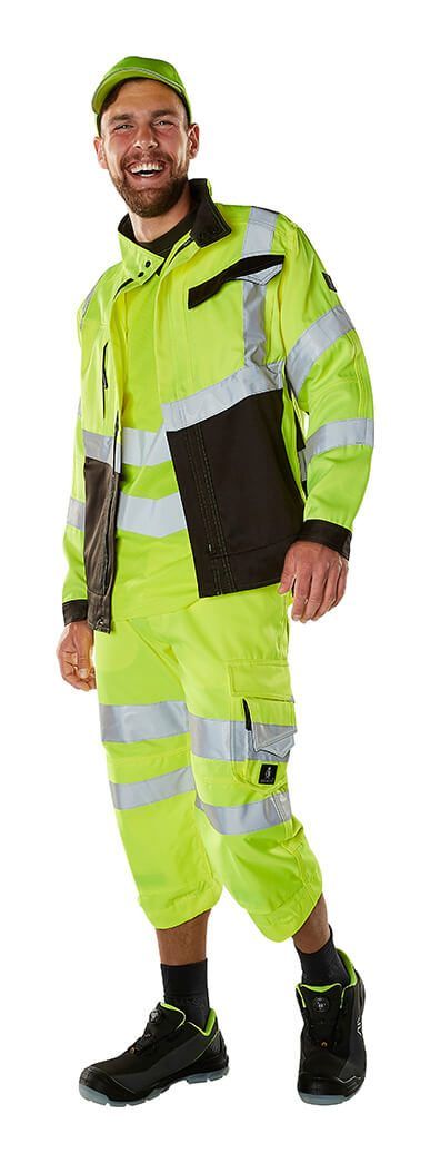 ¾ Lunghezza Pantaloni con tasche porta-ginocchiere SAFE SUPREME hi-vis arancio