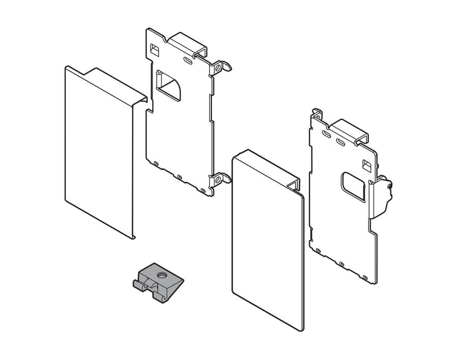 Set frontale altezza M per cassetto interno LEGRABOX pure 