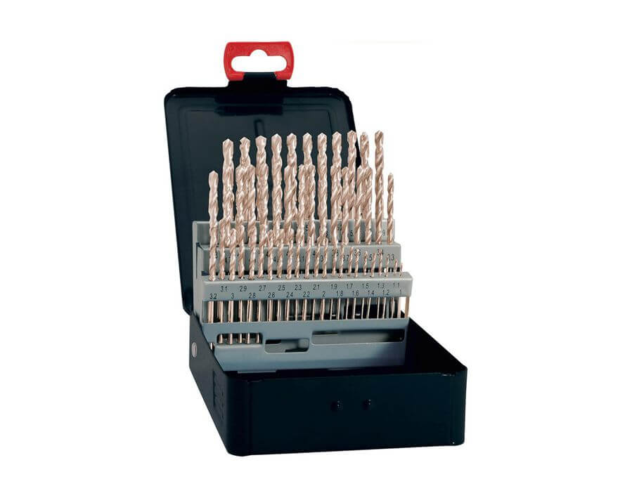 Spiralbohrer-Satz mit zyl. Schaft