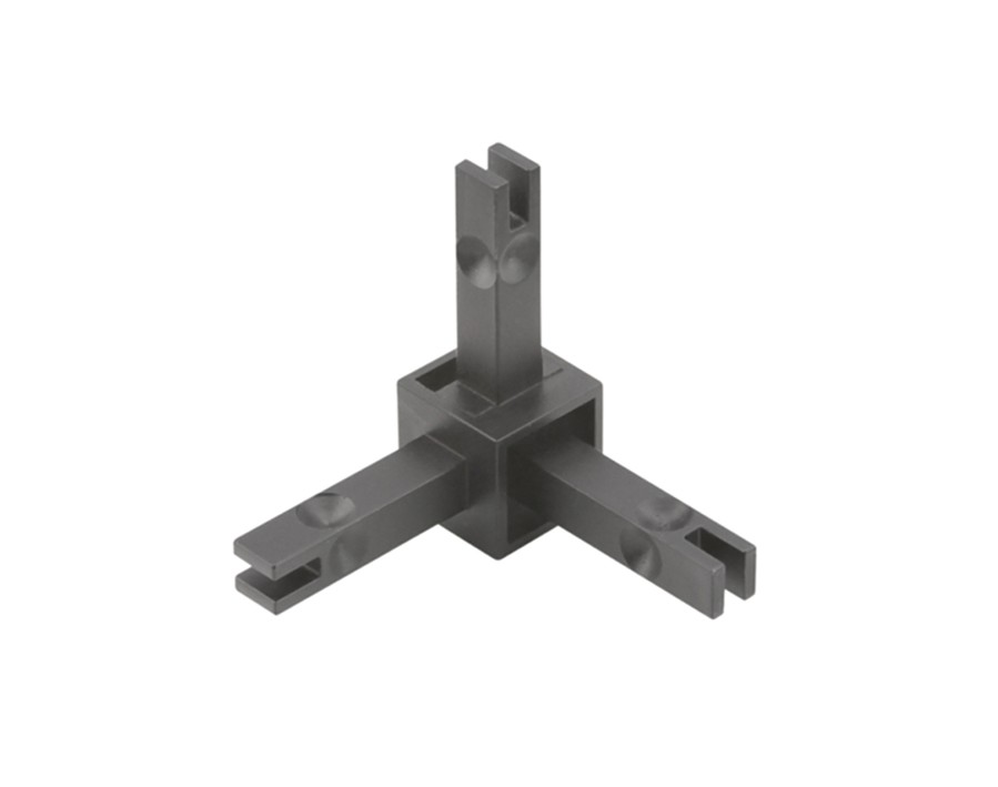 Cadro Giunto a 3 vie 3D effetto acciaio inox