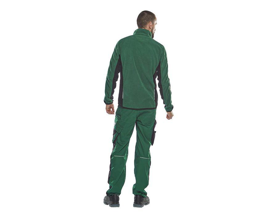 Pantaloni con tasche porta-ginocchiere UNIQUE verde/nero